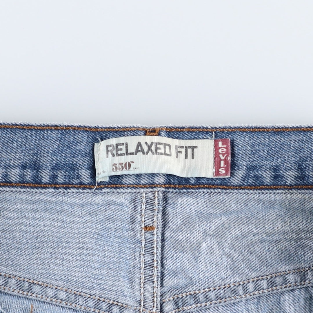 Levi's 550 Relaxed Fit Tapered Denim Pants for Men, W37 cotton blue type Vintage Second Hand