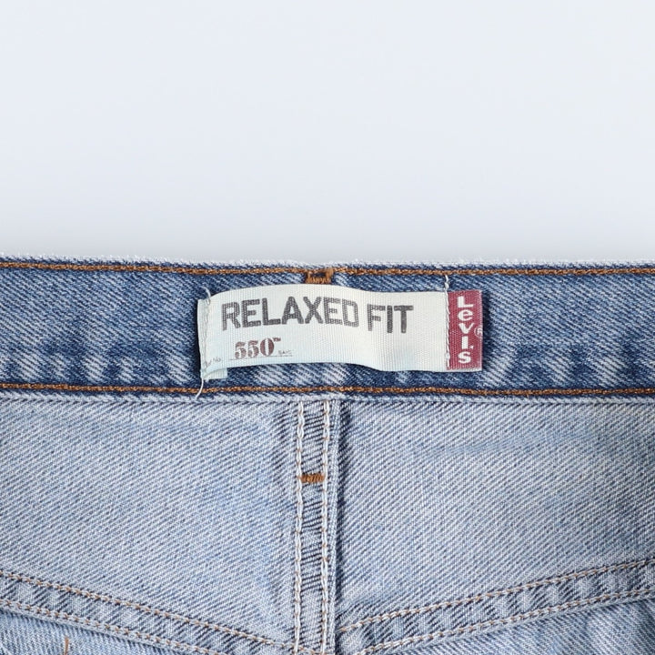 Levi's 550 Relaxed Fit Tapered Denim Pants for Men, W37 cotton blue type Vintage Second Hand