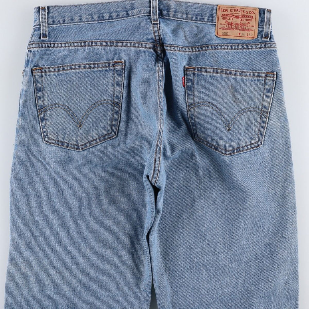 Levi's 550 Relaxed Fit Tapered Denim Pants for Men, W37 cotton blue type Vintage Second Hand