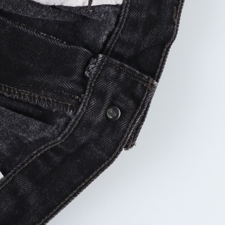 Levi's 550 Relaxed Fit Tapered Denim Pants, Black, Men's, Size 37 cotton black type Vintage Second Hand