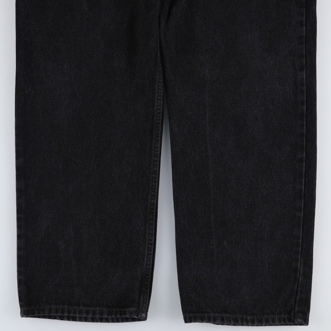 Levi's 550 Relaxed Fit Tapered Denim Pants, Black, Men's, Size 37 cotton black type Vintage Second Hand
