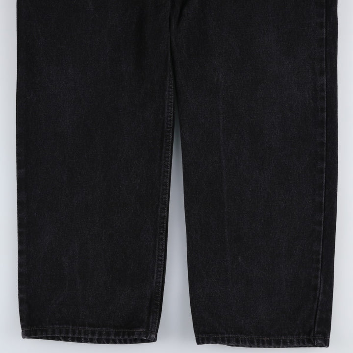 Levi's 550 Relaxed Fit Tapered Denim Pants, Black, Men's, Size 37 cotton black type Vintage Second Hand