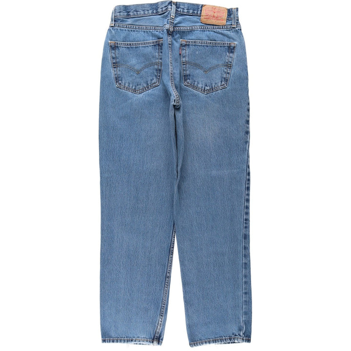 Levi's 550 tapered denim pants for men, equivalent to w32 cotton blue type Vintage Second Hand