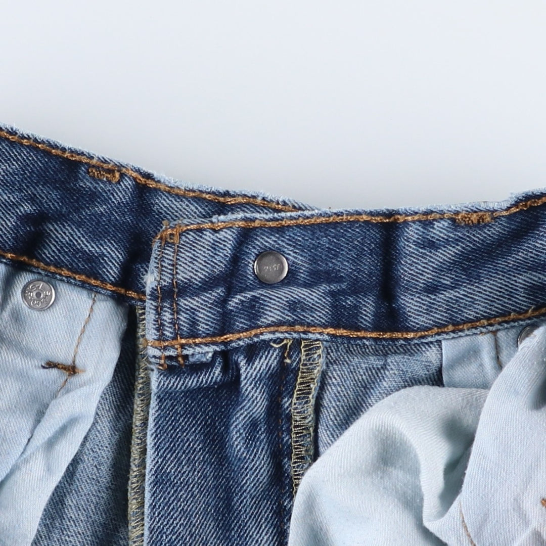 Levi's 550 tapered denim pants for men, equivalent to w32 cotton blue type Vintage Second Hand