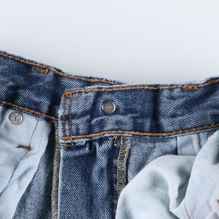 Levi's 550 tapered denim pants for men, equivalent to w32 cotton blue type Vintage Second Hand