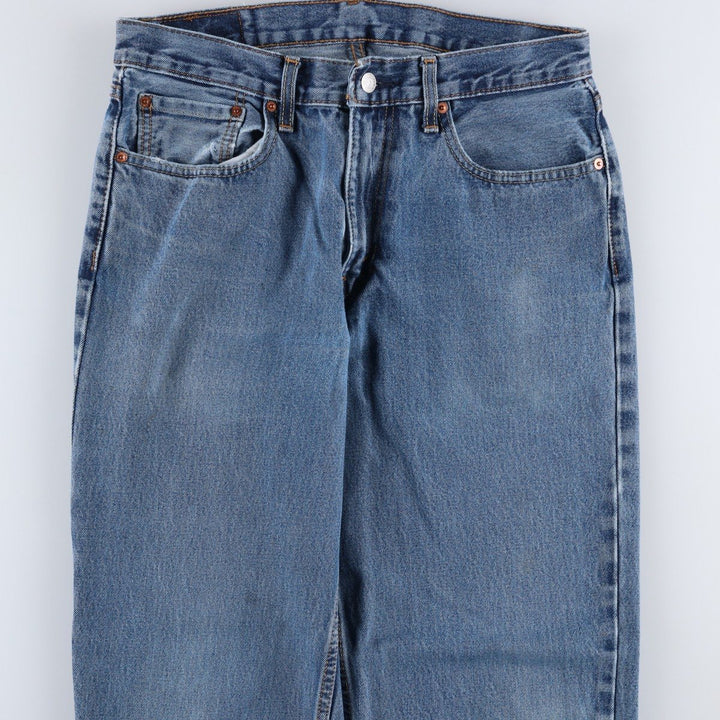 Levi's 550 tapered denim pants for men, equivalent to w32 cotton blue type Vintage Second Hand