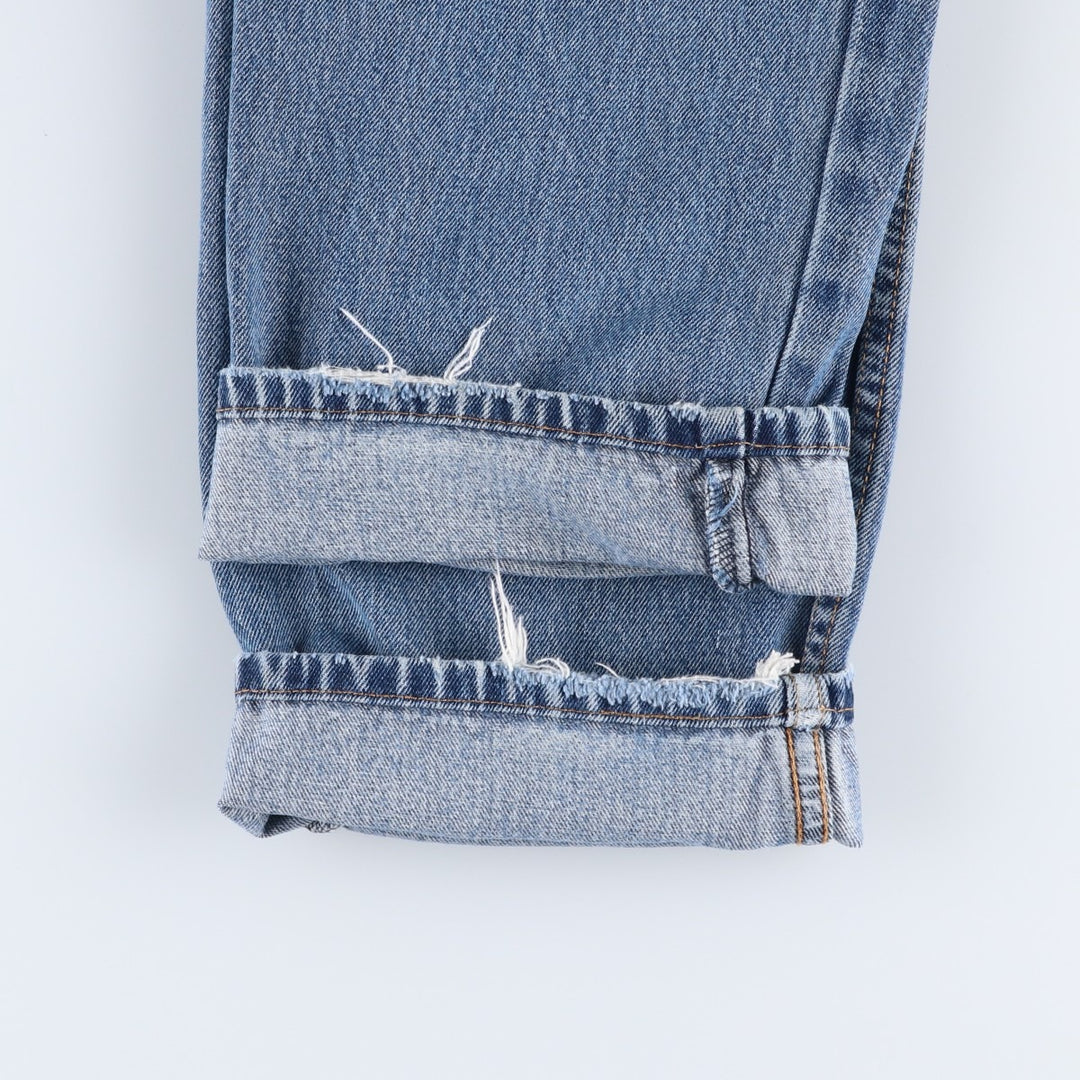 Levi's 550 tapered denim pants for men, equivalent to w32 cotton blue type Vintage Second Hand
