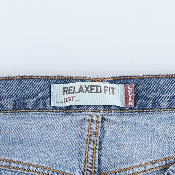 Levi's 550 Relaxed Fit Tapered Denim Pants for Men, W36 cotton blue type Vintage Second Hand