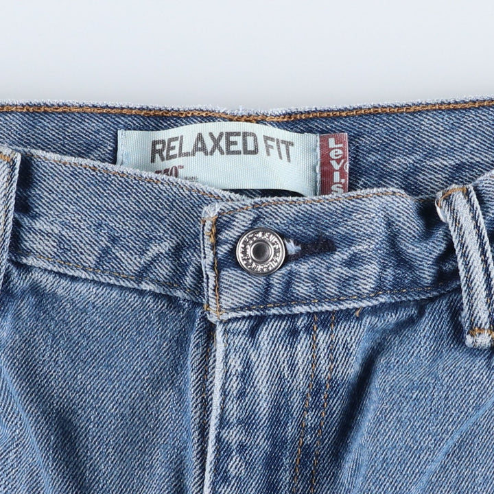Levi's 550 Relaxed Fit Tapered Denim Pants for Men, W36 cotton blue type Vintage Second Hand