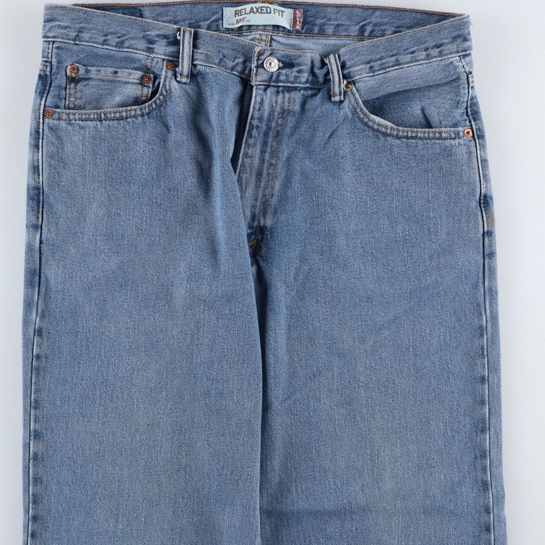 Levi's 550 Relaxed Fit Tapered Denim Pants for Men, W36 cotton blue type Vintage Second Hand