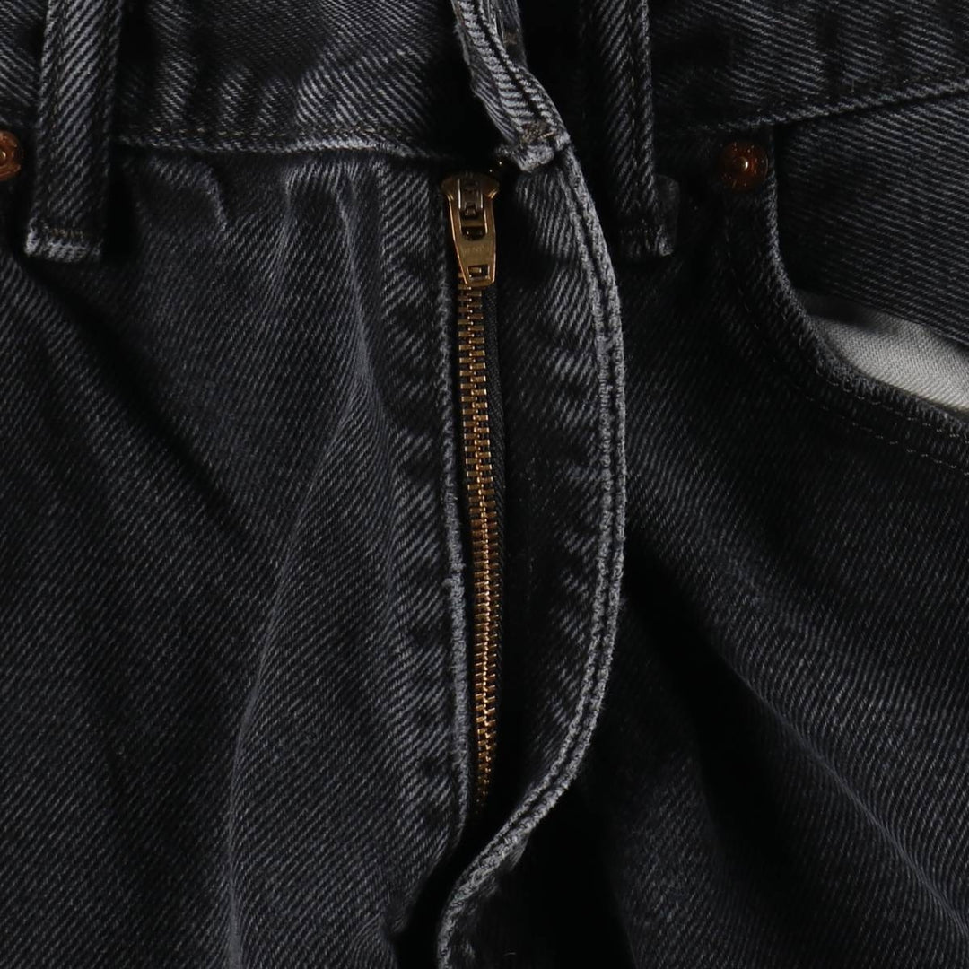 Levi's 550 Black Denim Tapered Denim Pants Men's W36 unclear black type Vintage Second Hand