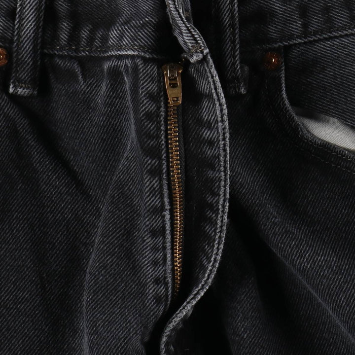 Levi's 550 Black Denim Tapered Denim Pants Men's W36 unclear black type Vintage Second Hand