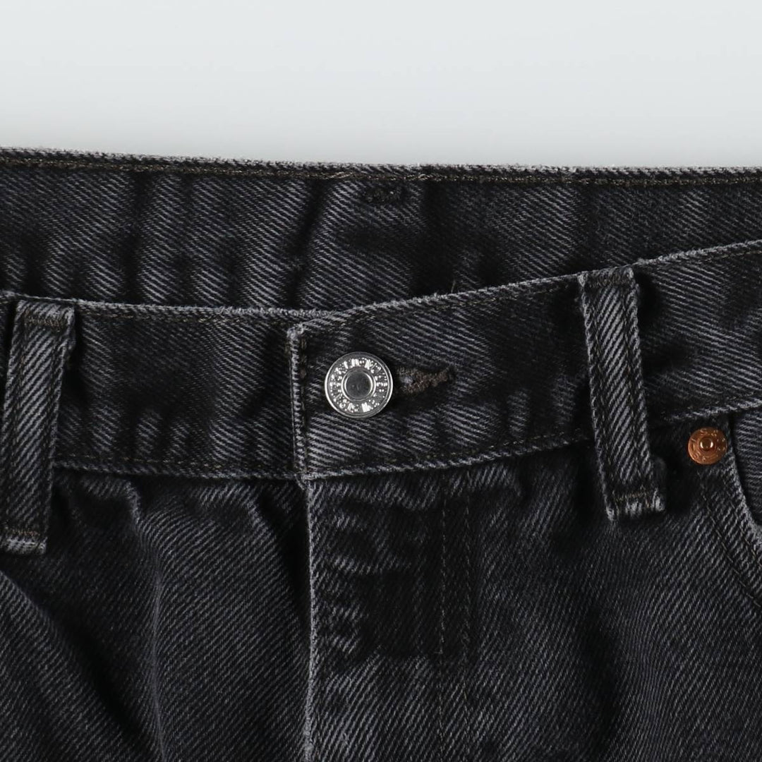 Levi's 550 Black Denim Tapered Denim Pants Men's W36 unclear black type Vintage Second Hand