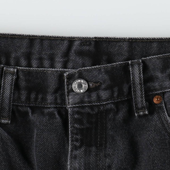 Levi's 550 Black Denim Tapered Denim Pants Men's W36 unclear black type Vintage Second Hand