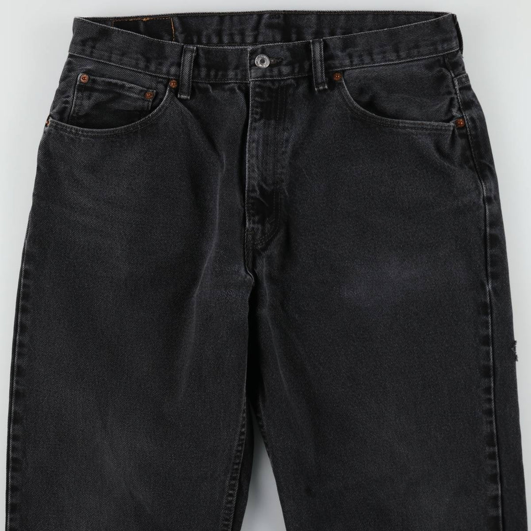 Levi's 550 Black Denim Tapered Denim Pants Men's W36 unclear black type Vintage Second Hand