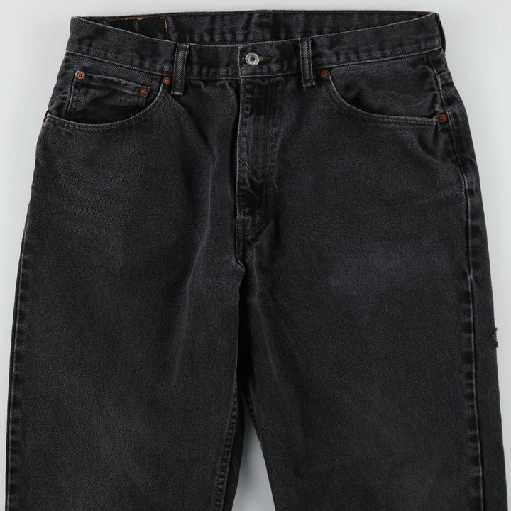 Levi's 550 Black Denim Tapered Denim Pants Men's W36 unclear black type Vintage Second Hand