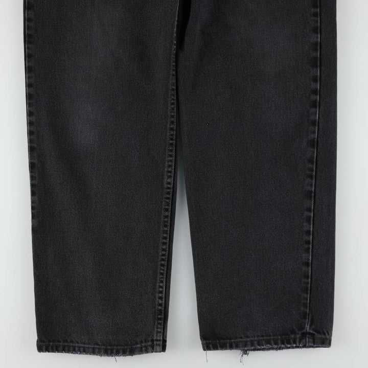 Levi's 550 Black Denim Tapered Denim Pants Men's W36 unclear black type Vintage Second Hand