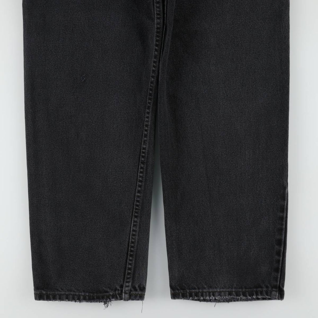 Levi's 550 Black Denim Tapered Denim Pants Men's W36 unclear black type Vintage Second Hand