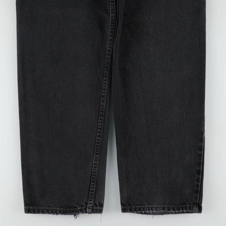 Levi's 550 Black Denim Tapered Denim Pants Men's W36 unclear black type Vintage Second Hand