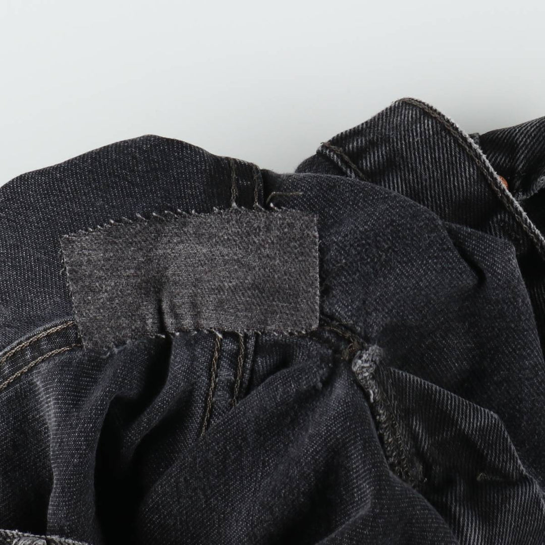 Levi's 550 Black Denim Tapered Denim Pants Men's W36 unclear black type Vintage Second Hand