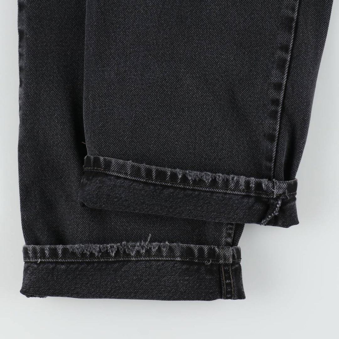 Levi's 550 Black Denim Tapered Denim Pants Men's W36 unclear black type Vintage Second Hand