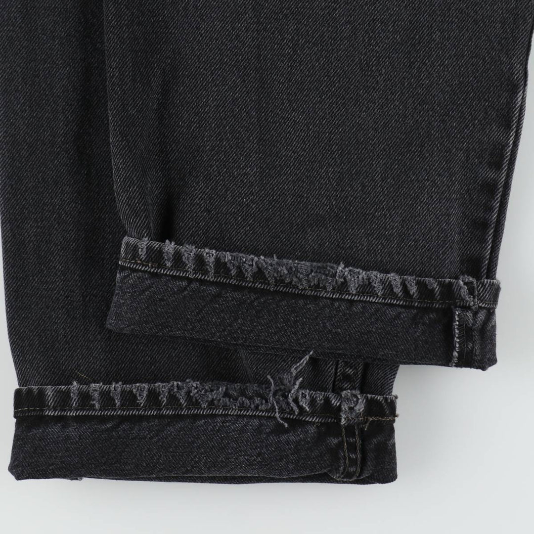 Levi's 550 Black Denim Tapered Denim Pants Men's W36 unclear black type Vintage Second Hand
