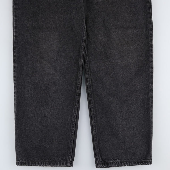Levi's 550 Relaxed Fit Tapered Denim Pants, Black, Men's, Size W32 cotton black type Vintage Second Hand