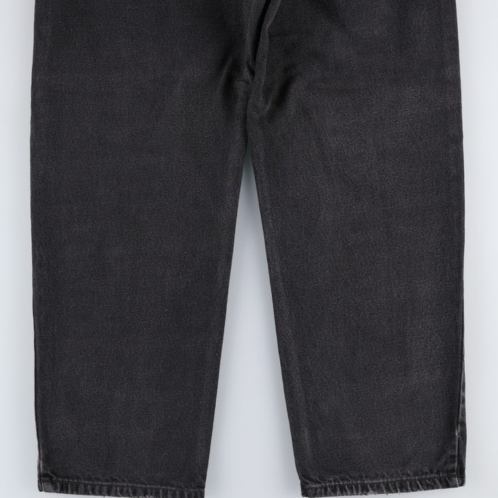 Levi's 550 Relaxed Fit Tapered Denim Pants, Black, Men's, Size W32 cotton black type Vintage Second Hand