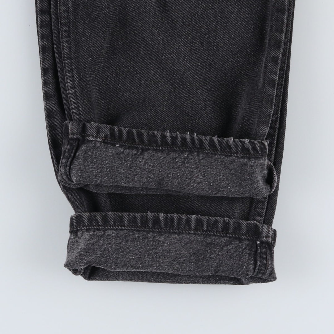Levi's 550 Relaxed Fit Tapered Denim Pants, Black, Men's, Size W32 cotton black type Vintage Second Hand
