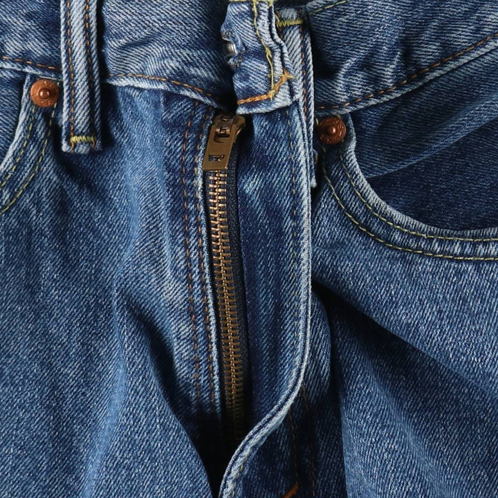 Levi's 550 tapered denim pants for men, equivalent to w32 cotton blue type Vintage Second Hand