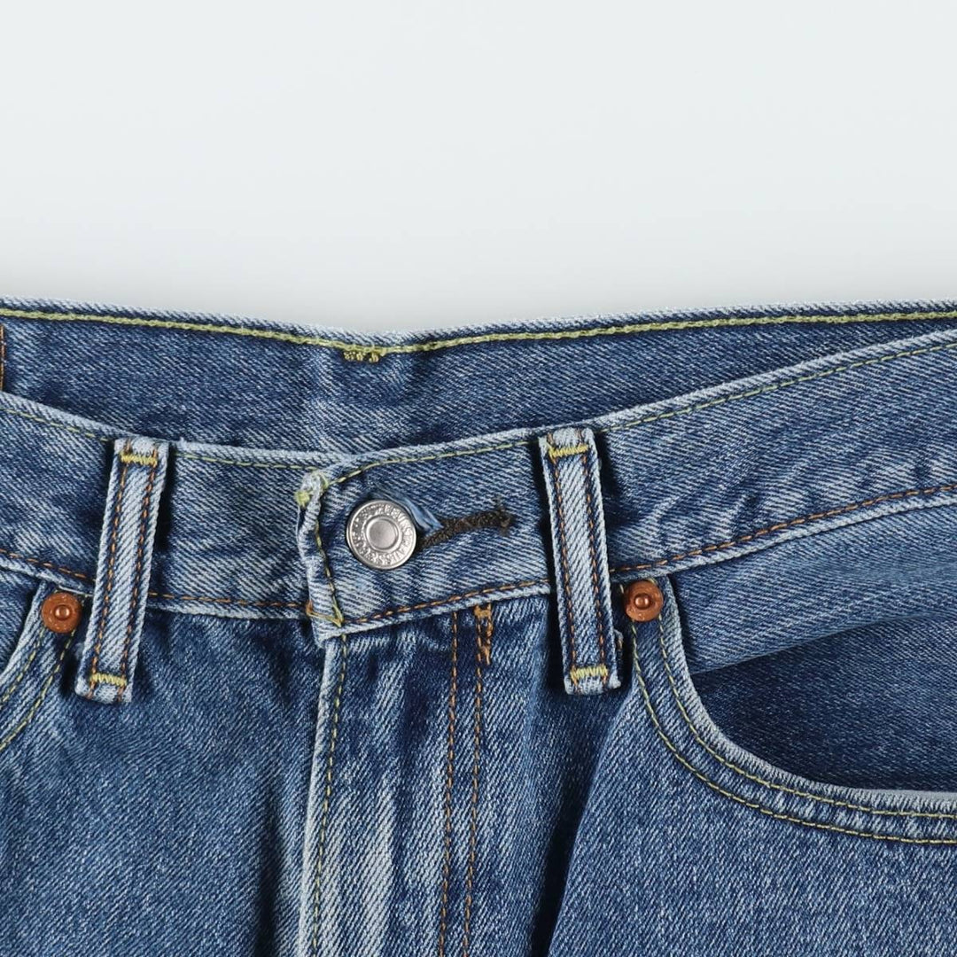 Levi's 550 tapered denim pants for men, equivalent to w32 cotton blue type Vintage Second Hand
