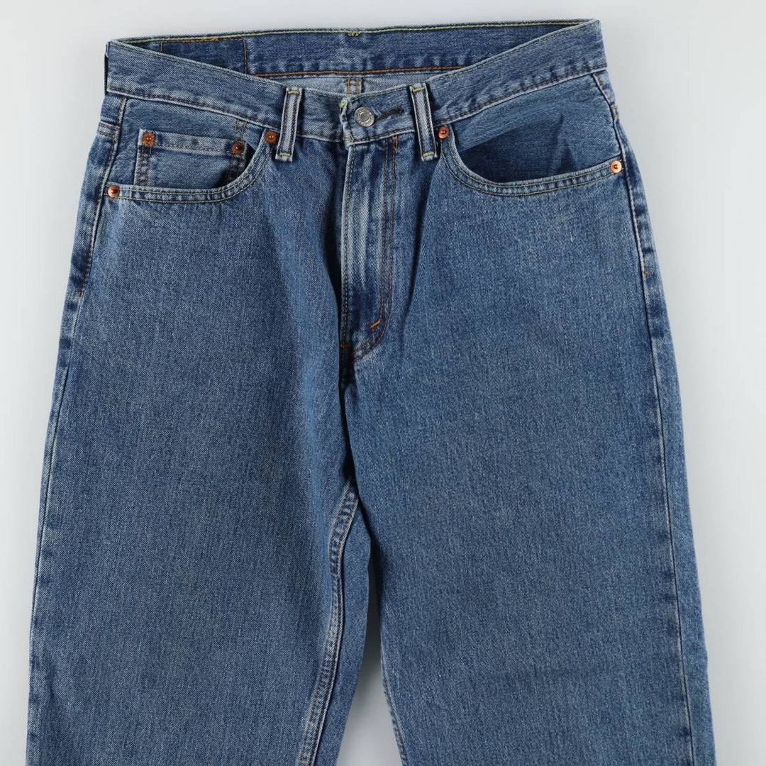 Levi's 550 tapered denim pants for men, equivalent to w32 cotton blue type Vintage Second Hand