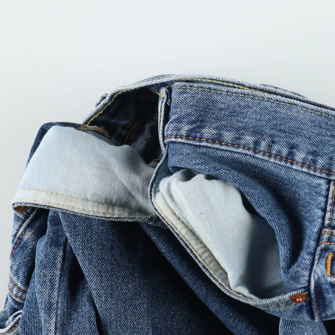 Levi's 550 tapered denim pants for men, equivalent to w32 cotton blue type Vintage Second Hand