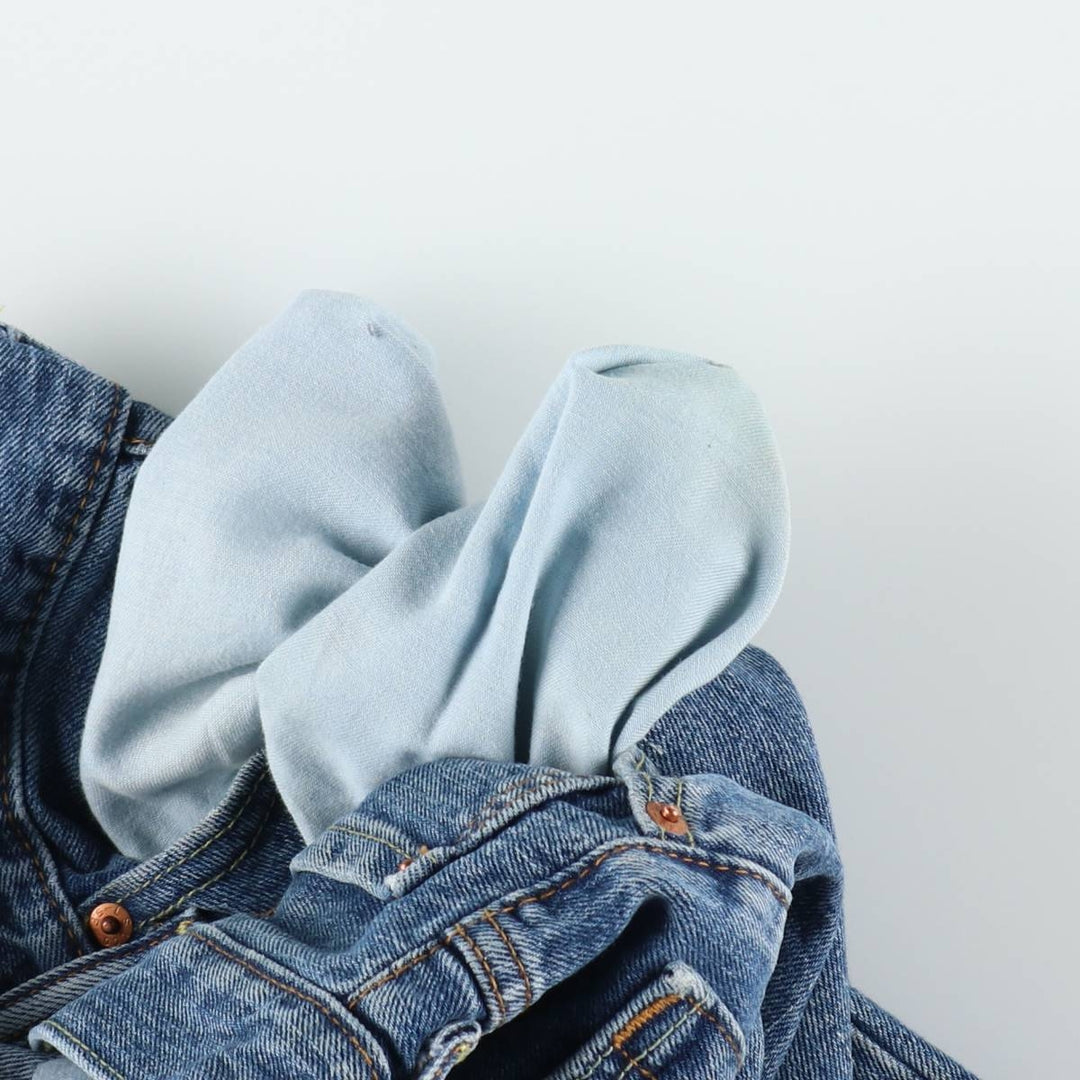 Levi's 550 tapered denim pants for men, equivalent to w32 cotton blue type Vintage Second Hand