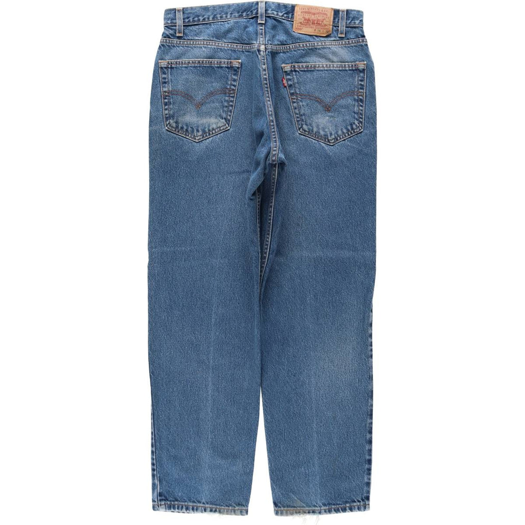 00'S Levi's 550 Relaxed Fit Tapered Denim Pants Men's W33 cotton blue type Vintage Second Hand