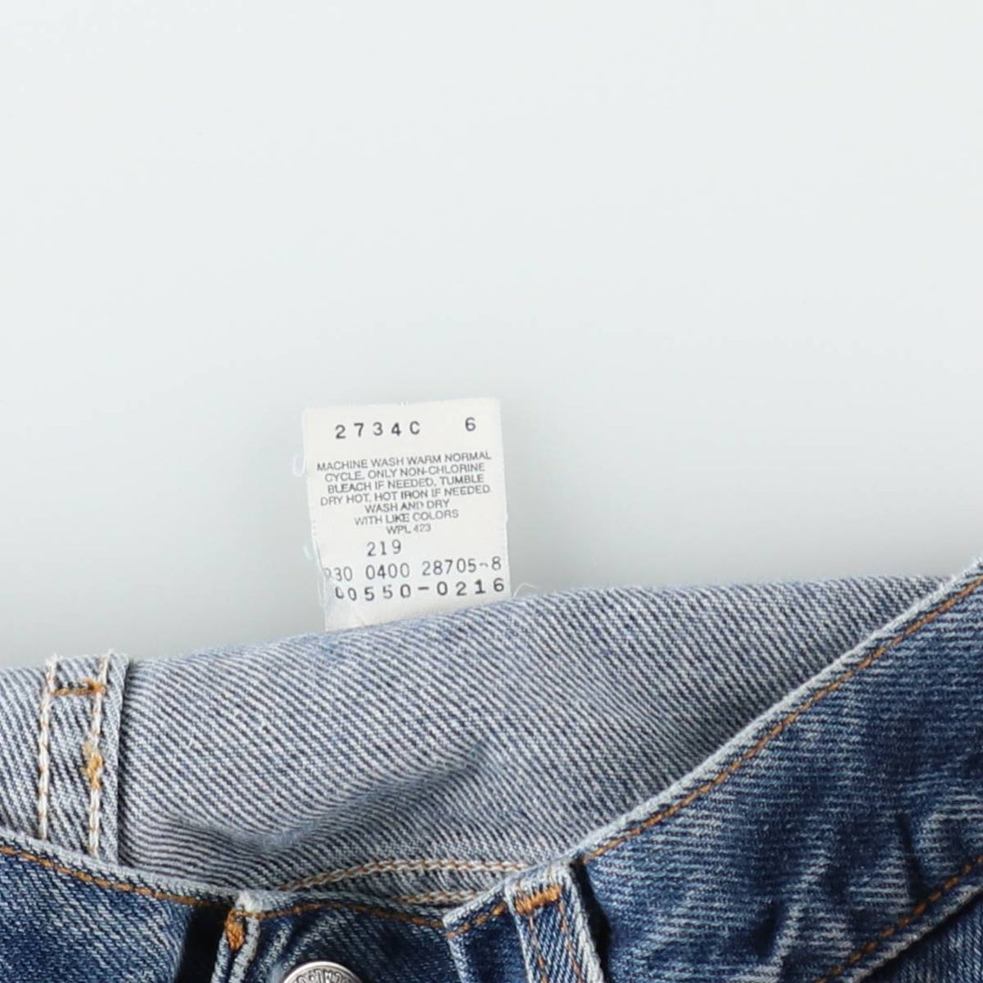 00'S Levi's 550 Relaxed Fit Tapered Denim Pants Men's W33 cotton blue type Vintage Second Hand