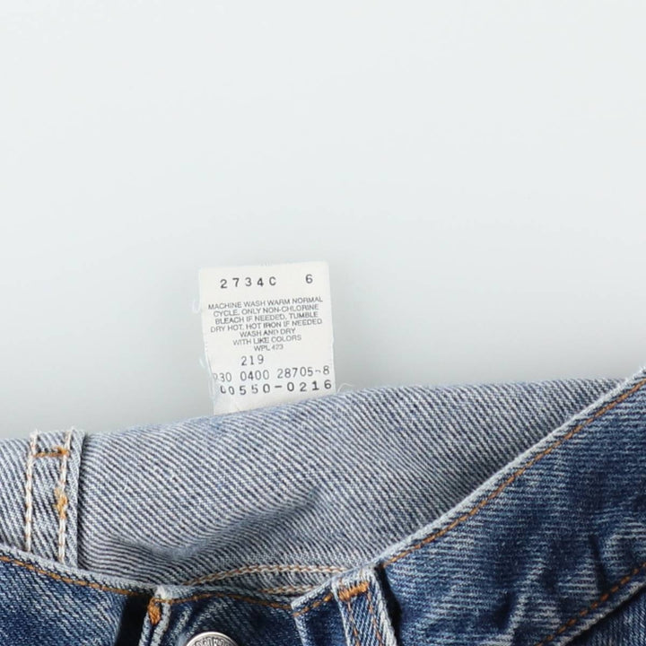 00'S Levi's 550 Relaxed Fit Tapered Denim Pants Men's W33 cotton blue type Vintage Second Hand