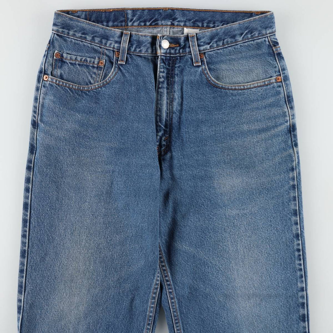 00'S Levi's 550 Relaxed Fit Tapered Denim Pants Men's W33 cotton blue type Vintage Second Hand