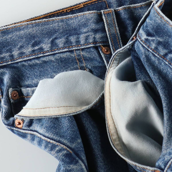 00'S Levi's 550 Relaxed Fit Tapered Denim Pants Men's W33 cotton blue type Vintage Second Hand