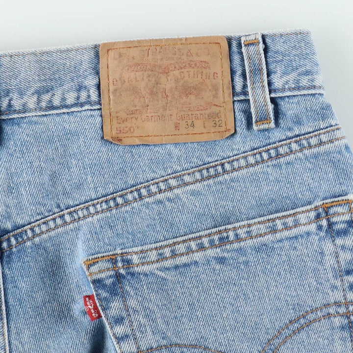 1990'S Levi's 550-4834 Relaxed Fit Tapered Denim Pants, Men's Size W33 (approx.), Vintage cotton Blue type light blue Vintage Second Hand