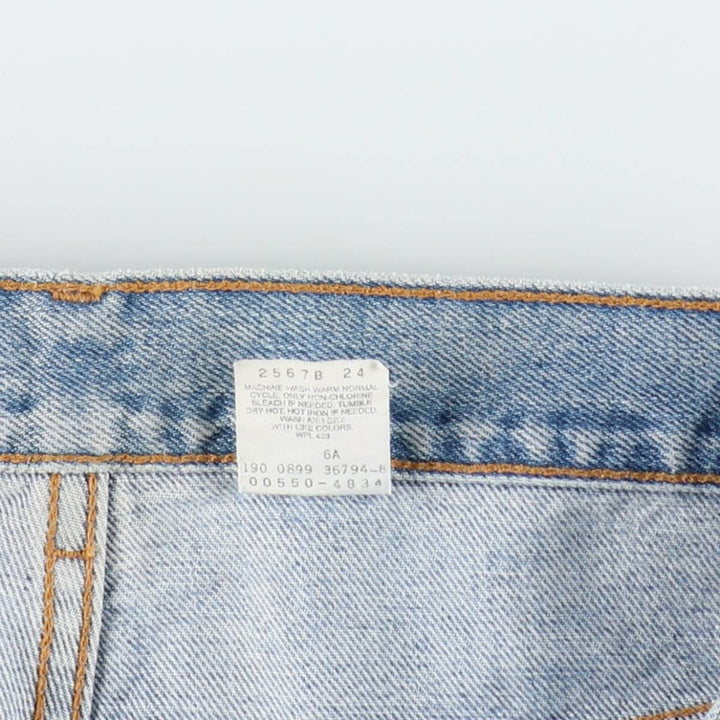 1990'S Levi's 550-4834 Relaxed Fit Tapered Denim Pants, Men's Size W33 (approx.), Vintage cotton Blue type light blue Vintage Second Hand