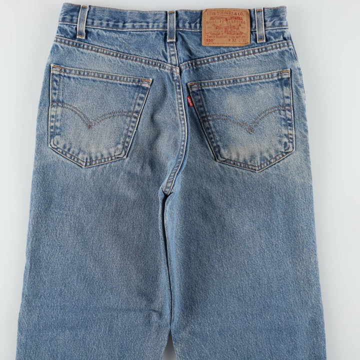 00'S Levi's 550 Relaxed Fit Tapered Denim Pants for Men, W31 cotton Blue type light blue Vintage Second Hand