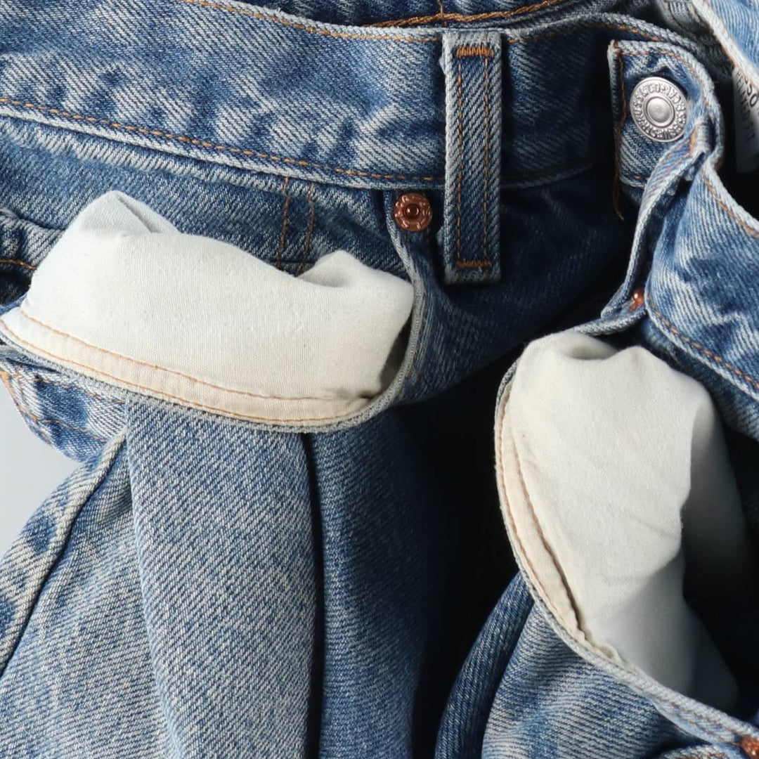 00'S Levi's 550 Relaxed Fit Tapered Denim Pants for Men, W31 cotton Blue type light blue Vintage Second Hand