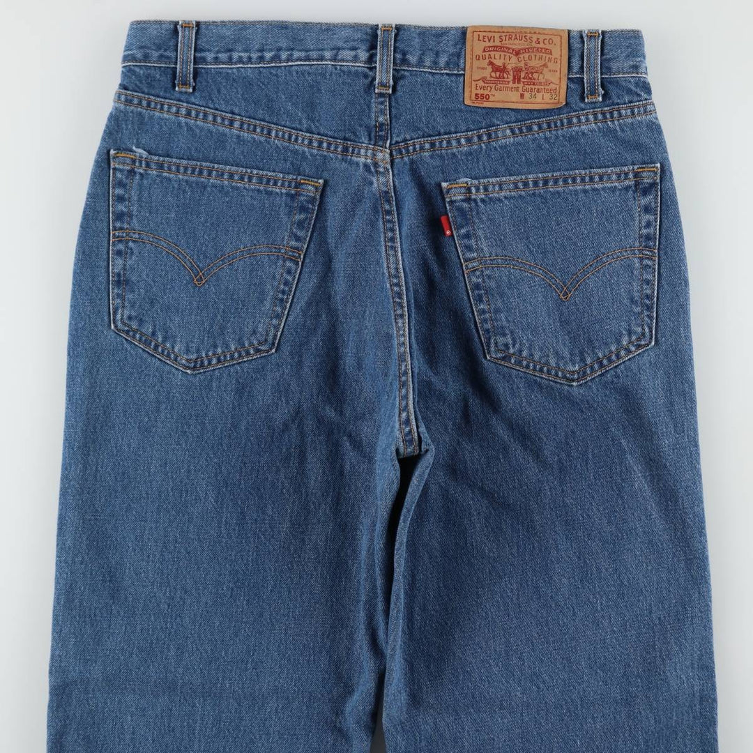 2000'S Levi's 550 Relaxed Fit Tapered Denim Pants, Made in Canada, Men's Size W34 (approx.) cotton blue type Vintage Second Hand