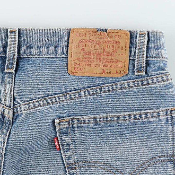00'S Levi's 550 Relaxed Fit Tapered Denim Pants Men's W34 cotton blue type Vintage Second Hand