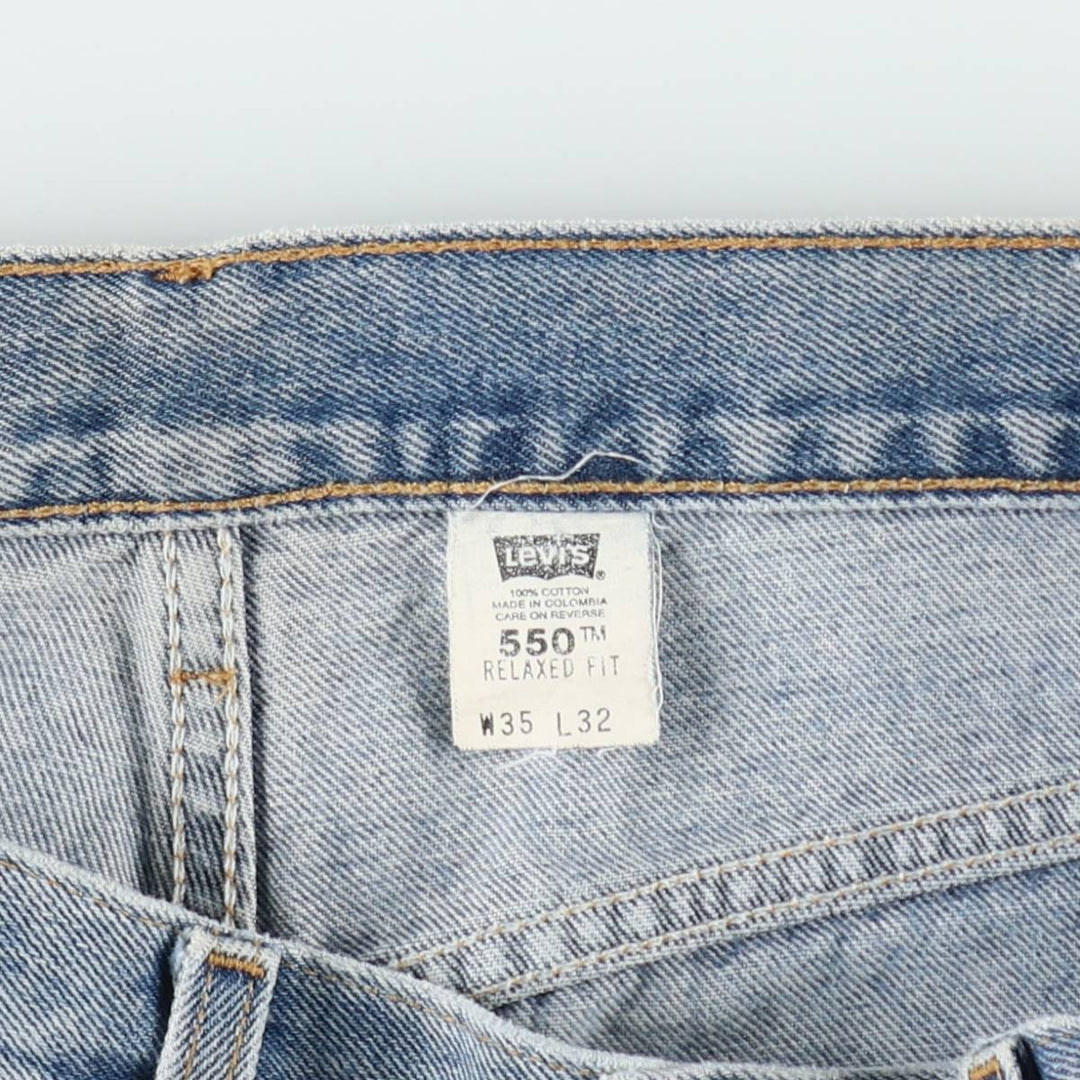 00'S Levi's 550 Relaxed Fit Tapered Denim Pants Men's W34 cotton blue type Vintage Second Hand