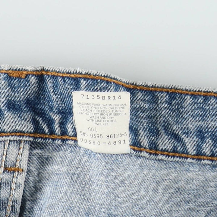 90'S Levi's 560 LOOSE FIT TAPERED LEG Tapered Denim Pants Made in USA Men's W36 Vintage cotton blue type Vintage Second Hand