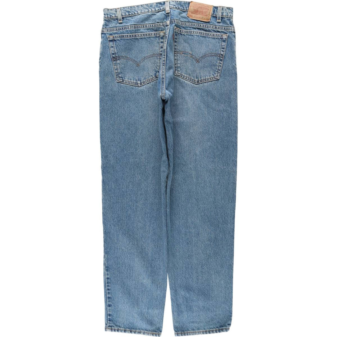 1990'S Levi's 550-4891 Relaxed Fit Tapered Leg Denim Pants, Made in USA, Men's Size W37 (approx.), Vintage cotton blue type Vintage Second Hand