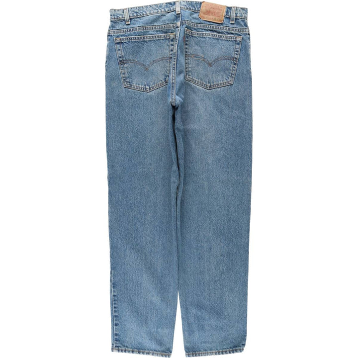 1990'S Levi's 550-4891 Relaxed Fit Tapered Leg Denim Pants, Made in USA, Men's Size W37 (approx.), Vintage cotton blue type Vintage Second Hand