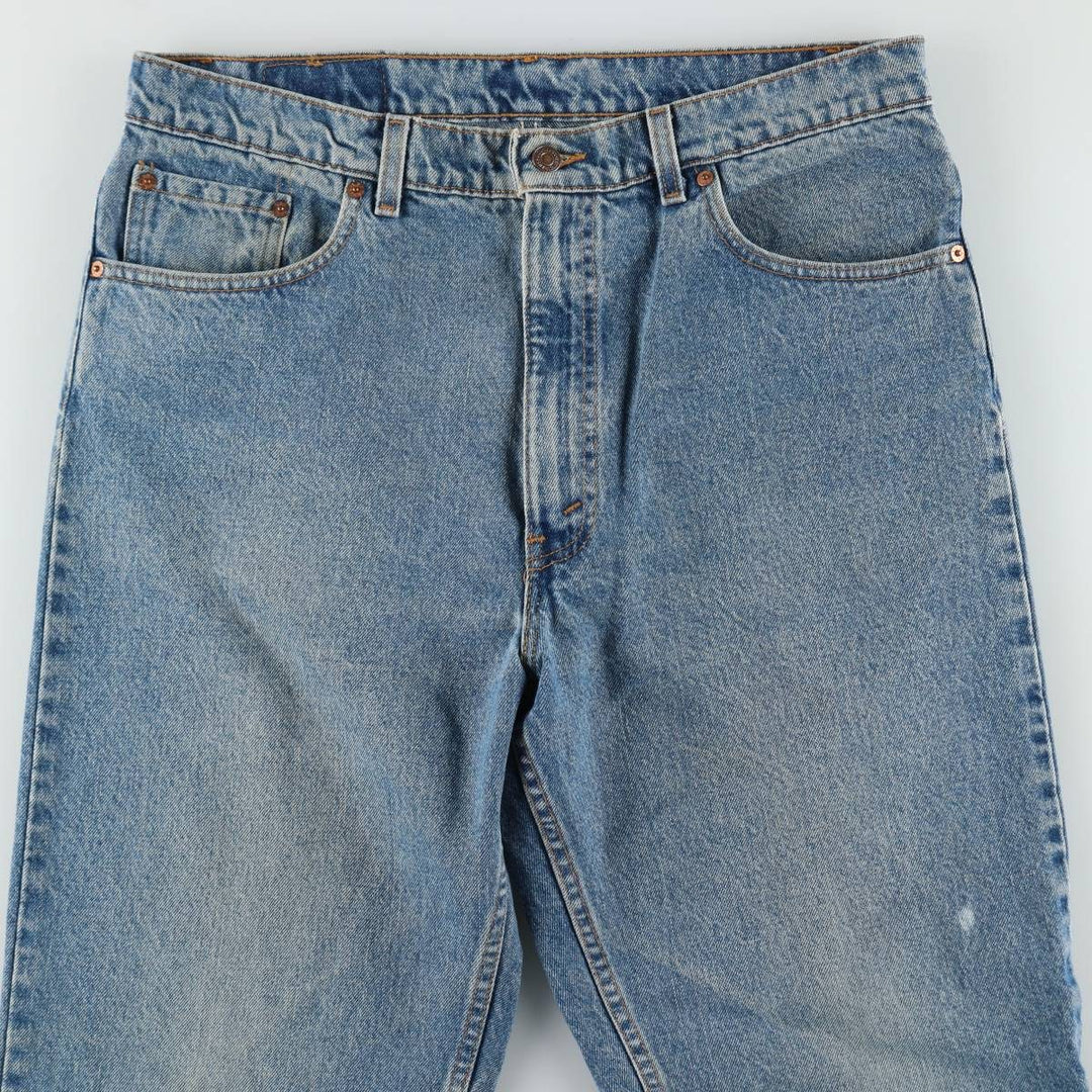 1990'S Levi's 550-4891 Relaxed Fit Tapered Leg Denim Pants, Made in USA, Men's Size W37 (approx.), Vintage cotton blue type Vintage Second Hand